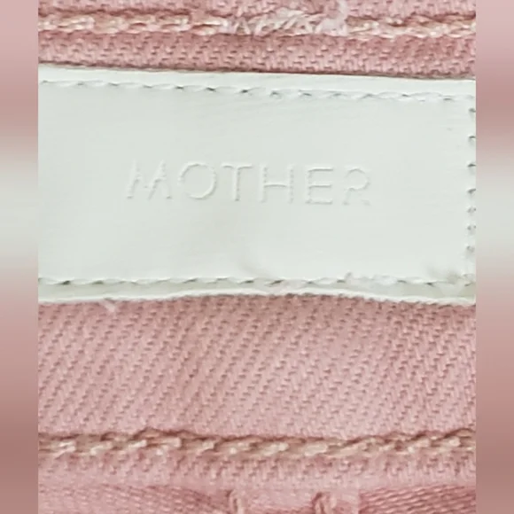 MOTHER Straight Leg Jeans in Soft Pink - Picture 2 of 11